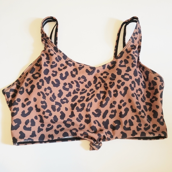 90 Degree By Reflex Sports Bra Stone Large Bonus Shein Leopard Swim Tank Med - Picture 5 of 7
